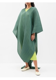 Pleats Please Issey Miyake | Madame Technical-pleated Multi-way Scarf Top |  Womens | Dark Green | ONE SIZE | MILANSTYLE.COM