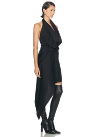 Alexander Wang Draped Halter Neck Dress in Black | Black. Size 2 (also in  0, 4, 6). | MILANSTYLE.COM