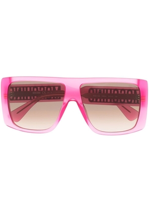 Moschino Eyewear laser-cut logo sunglasses - Pink