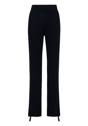 Dion Lee gathered ribbed utility trousers - Black