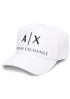 Armani Exchange logo lettering cap - White