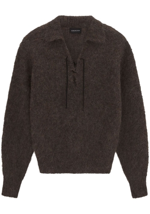 16Arlington Harth spread-collar jumper - Brown