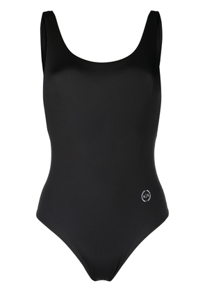 Armani Exchange logo-print one-piece swimsuit - Black