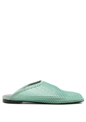 Gloria Coelho mesh-design slip-on sandals - Green