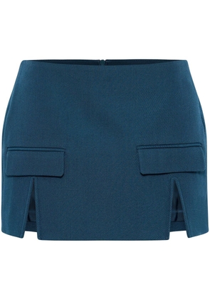 Dion Lee split-hem mini skirt - Blue