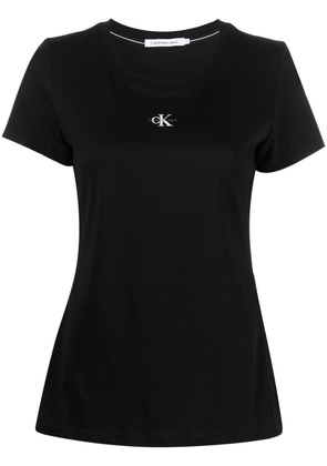 Calvin Klein logo-print cotton T-shirt - Black