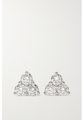 Anita Ko - Trillion 18-karat White Gold Diamond Earrings - One size