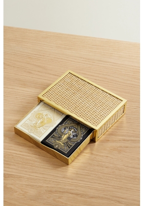 AERIN - Colette Cane And Gold-tone Playing Cards Set - One size