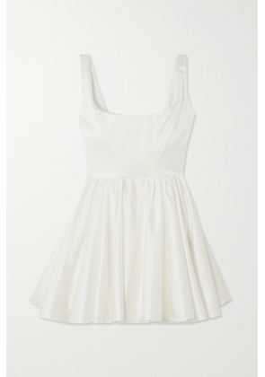 Halfpenny London - Molly Duchesse-satin Mini Dress - White - 0,1,2,3,4,5
