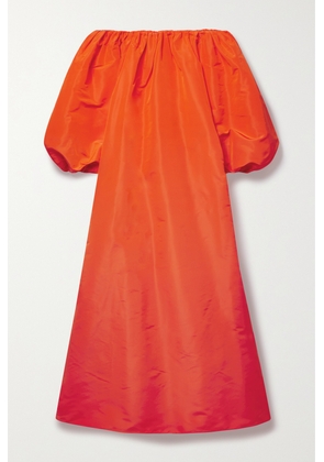 Valentino Garavani - Off-the-shoulder Silk-taffeta Gown - Orange - IT38,IT40,IT42,IT44