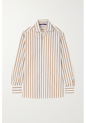 Ralph Lauren Collection - Capri Striped Cotton-poplin Shirt - White - US0,US2,US4,US6,US8,US10,US12,US14,US16,US18