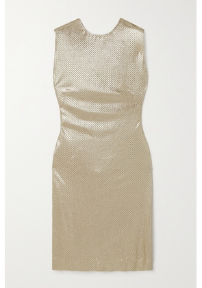Ralph Lauren Collection - Donelle Crystal-embellished Metallic Jersey Dress - Silver - US0,US2,US4,US6
