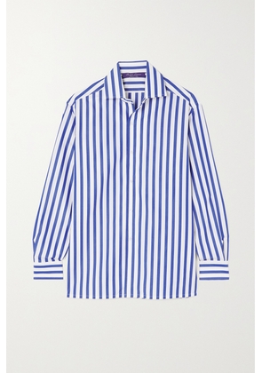 Ralph Lauren Collection - Capri Striped Cotton-poplin Shirt - White - US0,US2,US4,US6,US8,US10,US12,US14,US16