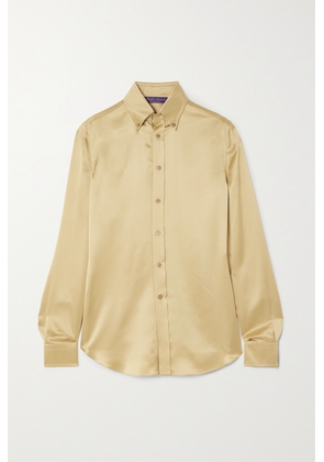 Ralph Lauren Collection - Cameron Silk-satin Shirt - Cream - US0,US2,US4,US6,US8,US10,US12,US14,US16