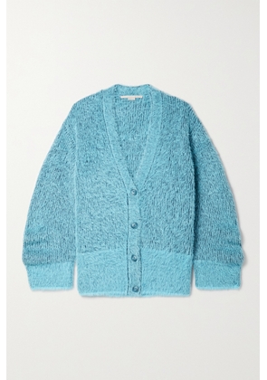 Stella McCartney - + Net Sustain Brushed Knitted Cardigan - Blue - xx small,x small,small,medium,large,x large