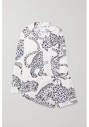 Desmond & Dempsey - + Net Sustain Printed Organic Cotton-voile Pajama Set - White - x small,small,medium,large,x large