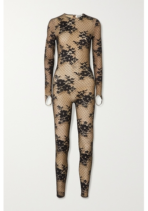 Wolford - + N°21 Pattie Stretch-mesh And Lace Jumpsuit - Black - EU 36,EU 38,EU 40