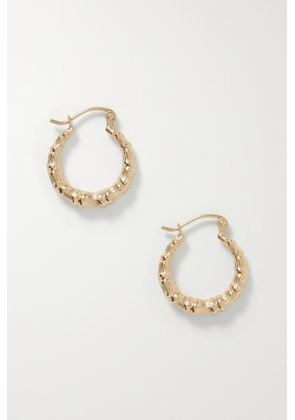 Loren Stewart - + Net Sustain Mini Bamboo 14-karat Recycled Gold Hoop Earrings - One size