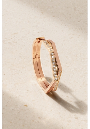Repossi - Antifer Medium 18-karat Rose Gold Diamond Single Hoop Earring - One size