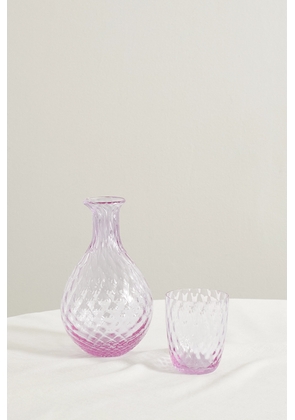 Aquazzura Casa - Balloton Murano Glass Carafe And Tumbler Set - Pink - One size