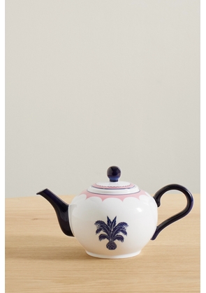 Aquazzura Casa - Jaipur Painted Porcelain Teapot - Pink - One size