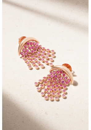 Emily P. Wheeler - + Net Sustain Fringe 18-karat Recycled Rose Gold Sapphire Earrings - One size