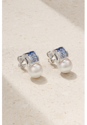 Mikimoto - Ocean 18-karat White Gold Multi-stone Earrings - One size