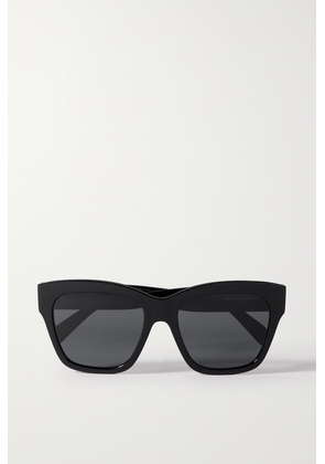 CELINE Eyewear - Triomphe Square-frame Acetate Sunglasses - Black - One size