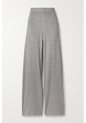 Suzie Kondi - Zephyra Cotton-blend Terry Flared Track Pants - Gray - x small,small,medium,large,x large