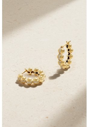 L’Atelier Nawbar - The Atom 18-karat Gold Diamond Hoop Earrings - One size