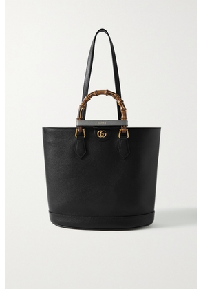 Gucci - Diana Textured-leather Tote - Black - One size