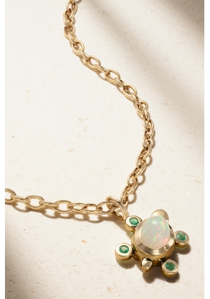 Mason and Books - Tortuga 14-karat Gold, Opal And Emerald Necklace - One size