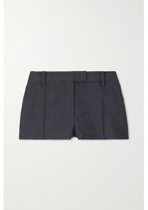 Valentino Garavani - Mohair And Wool-blend Shorts - Gray - IT36,IT38,IT44