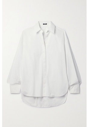 Versace - Pleated Cotton-poplin Shirt - White - IT36,IT38,IT40,IT42,IT44,IT46,IT48,IT50