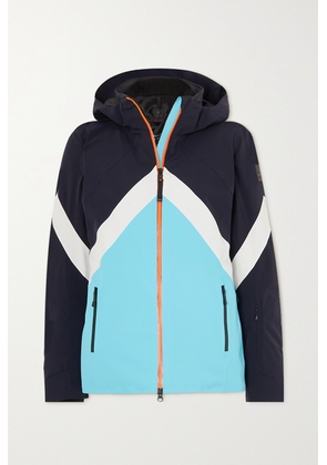 BOGNER FIRE+ICE - Pola-t Hooded Striped Padded Shell Ski Jacket - Blue - FR34,FR36,FR38,FR40,FR42