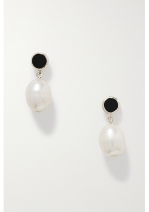 Sophie Buhai - + Net Sustain Neue Silver, Pearl And Onyx Earrings - Black - One size