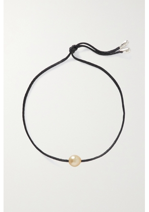 Sophie Buhai - Mermaid Cord, Pearl And Silver Choker - Black - One size
