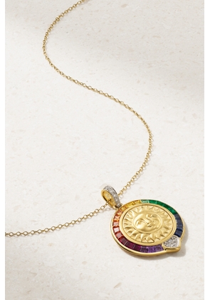 Marina B - Soleil Rainbow 18-karat Gold Multi-stone Necklace - One size