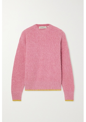 Zankov - Neil Brushed Mohair-blend Sweater - Pink - x small,small,medium,large,x large