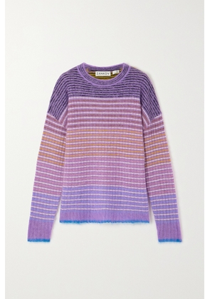 Zankov - Leonard Striped Knitted Sweater - Purple - x small,small,medium,large,x large