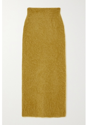 Zankov - Delphine Brushed-knit Skirt - Brown - x small,small,medium,large