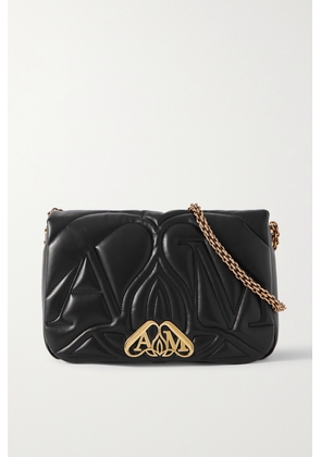 Alexander McQueen - The Seal Quilted Leather Shoulder Bag - Black - One size