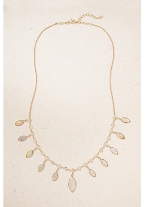 Jacquie Aiche - Shaker 14-karat Gold, Opal And Diamond Necklace - One size
