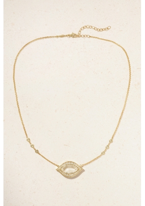 Jacquie Aiche - Eye 14-karat Gold, Quartz And Diamond Necklace - One size