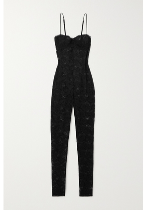 Oséree - O-lover Stretch-lace Jumpsuit - Black - small,medium,large,x large