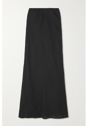 Faithfull The Brand - + Net Sustain Davina Linen Maxi Skirt - Black - x small,small,medium,large,x large,xx large