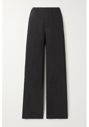 FAITHFULL THE BRAND + NET SUSTAIN Relais belted linen straight-leg pants
