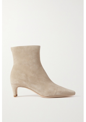 STAUD - Wally Suede Ankle Boots - White - IT35,IT36,IT36.5,IT37,IT37.5,IT38,IT38.5,IT39,IT39.5,IT40,IT40.5,IT41,IT41.5,IT42