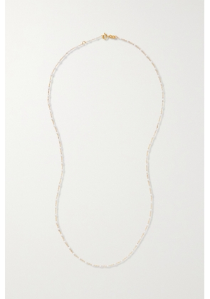 Gigi Clozeau - Classic Gigi Sautoir 18-karat Gold And Resin Necklace - White - One size