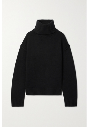 Allude - + Net Sustain Wool And Cashmere-blend Turtleneck Sweater - Black - x small,small,medium,large